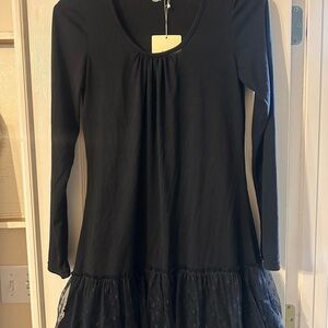 Chic Black Long Sleeve Dress